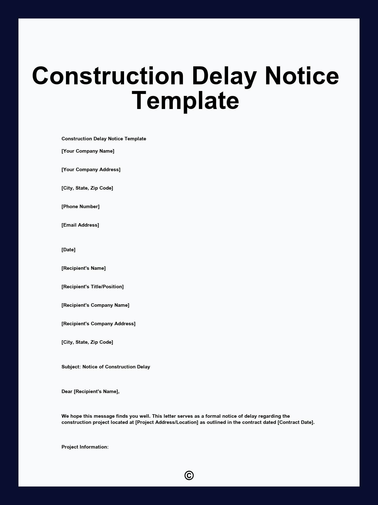 construction-delay-notice-template
